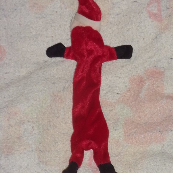 Plush Unstuffed Animal Red and White Santa Clause Toy Tagless - Picture 6 of 10